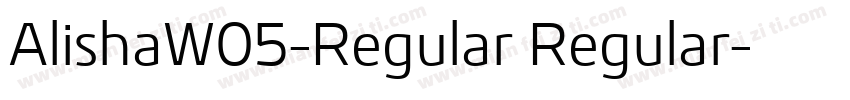 AlishaW05-Regular Regular字体转换